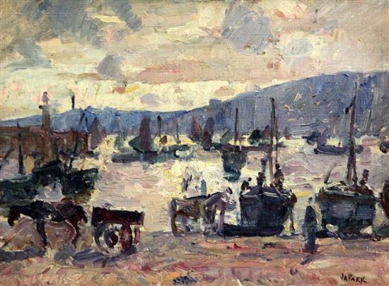 § John Anthony Park (1880-1962) The return of the fishing fleet 11.5 x 15.5in.